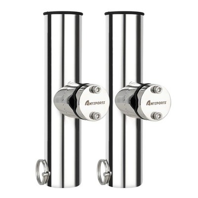 clamp on stainless steel fishing rod holders Adjustable Holder with Clamshell – Secure & Durable Rod Holders by Tigress Stainless Steel Fishing Rod Holders