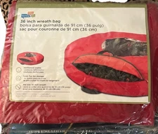 Wreath Storage Bag with Handles and Zipper 36 Inch Diameter NEW By Honey Can Do