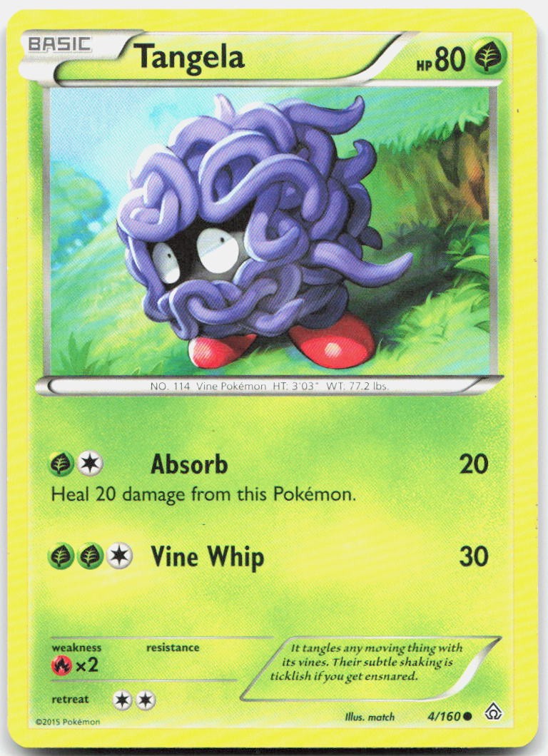 Tangela 4/160 Common Primal Clash Pokemon LP