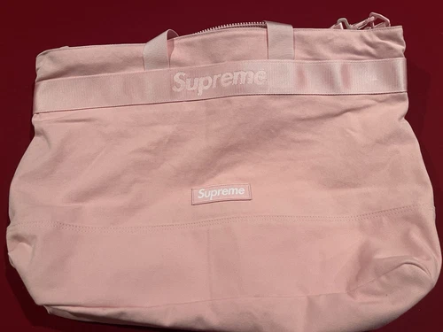 Sac fourre tout Supreme Cordura SS25 rose clair expédition le jour même