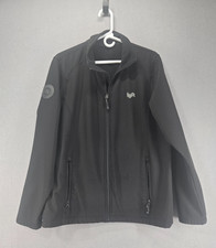 Activewear Men's Jacket, Medium Weight, Fleece Lined, Black, Med-Lg Size