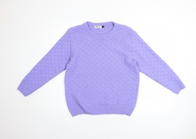ENVY US Damen Strickpullover Pullover Lila Größe S