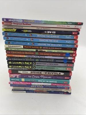 Lot of 22 Scholastic (Kids Instant Library) Chapter Books Paperback - GOOD