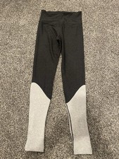 Joy Lab High Rise Leggings Size Small Gray 2 Tone Color Block Gym Yoga Ballet