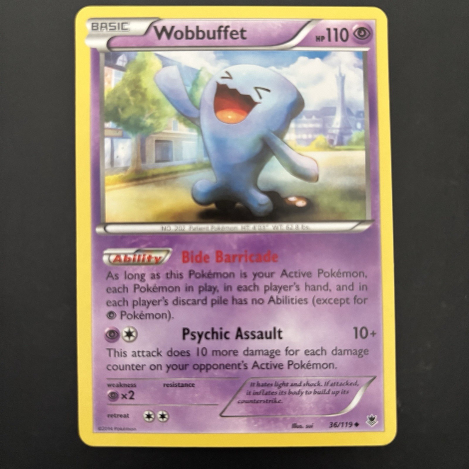 Wobbuffet 36/119 - Phantom Forces - LP Pokemon TCG
