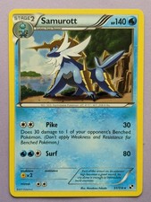 SAMUROTT 31/114 MP BLACK & WHITE Rare Pokemon