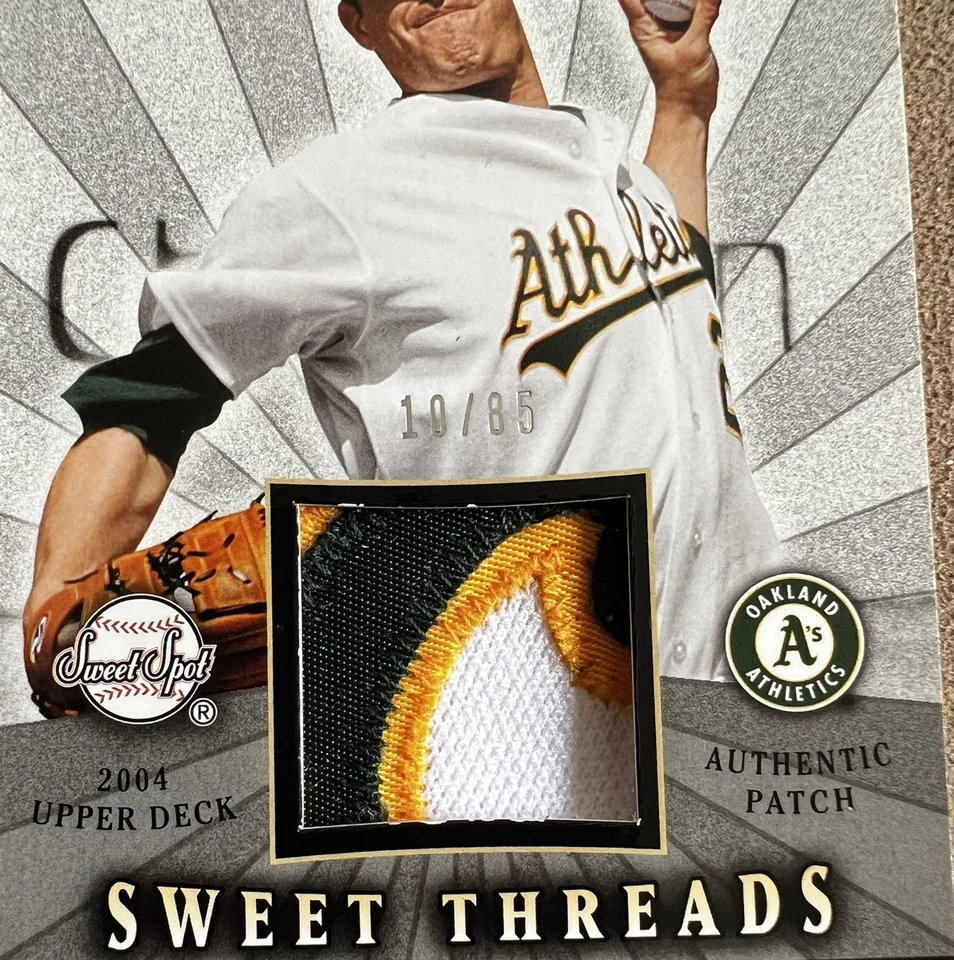 2004 Upper Deck Sweet Spot Threads Patch /85 Mark Mulder #STS-MM Athletics Relic - Image 2 of 4