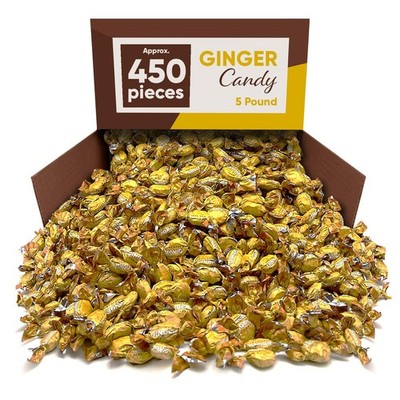 Ginger Flavor, Individually Wrapped, Bulk & Delicious Hard Candy (5 Pounds) Sale