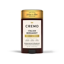 Cremo Italian Bergamot Antiperspirant & Deodorant for Men, 48-hour Sweat and ...