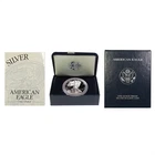 2001-W Proof $1 American Silver Eagle Box, OGP & COA