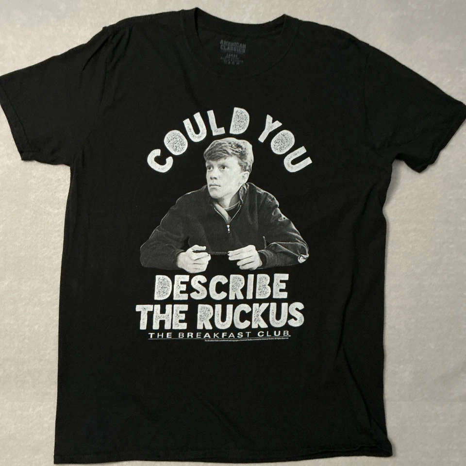 The Breakfast Club 2) Camiseta Paquete Talla: Grande Negra Usada Buen Estado Foto 4 de 4