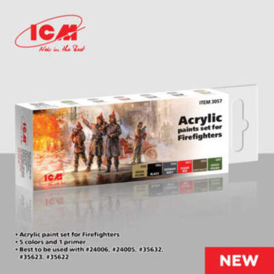 ICM Models - Acrylic paint set for Firefighters