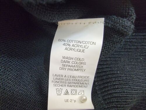 NWT Van Heusen Sweater Vest Men's Sz S Black Sleeveless Stretch V Neck Casual - Picture 5 of 8