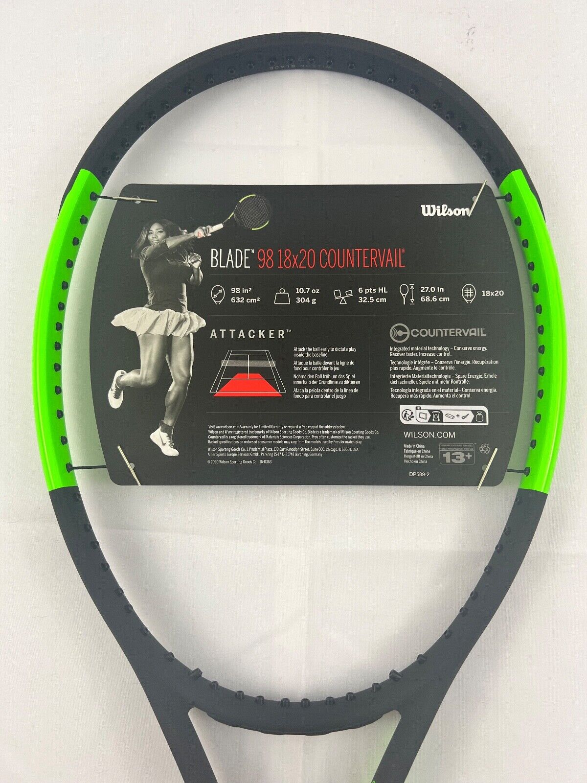 Wilson Blade 98 CV 18 X 20 Tennis Racquet Racket 4 3/8 for sale 