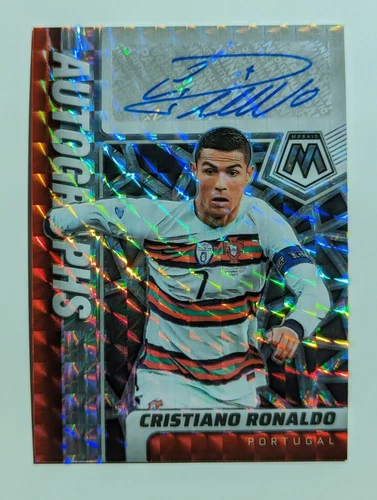 2021-22 Panini Mosaic FIFA Road to the World Cup CRISTIANO RONALDO Prizm Auto