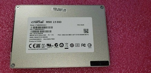 New Crucial M500 CT480M500SSD1 480 GB 2.5" SATA 6Gb/s 5V 1.7A Internal SSD - Picture 3 of 4