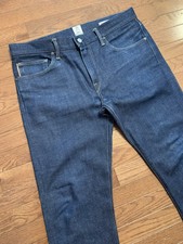 Hiroshi Kato The Pen Slim Indigo Raw 14oz Denim Jeans Selvedge 35x30.5 USA Made