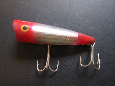 Leurre de pêche vintage 1-3/4 Pico Chico sans lèvres Crankbait rouge