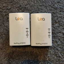 2 Lea NetPlug AV200 Powerline Ethernet Adapters