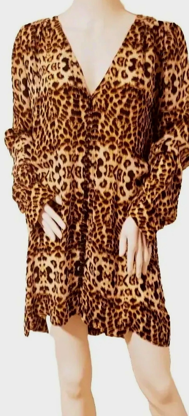 A.L.C. Silk Animal Print Flowy Mini Dress-NWOT-S