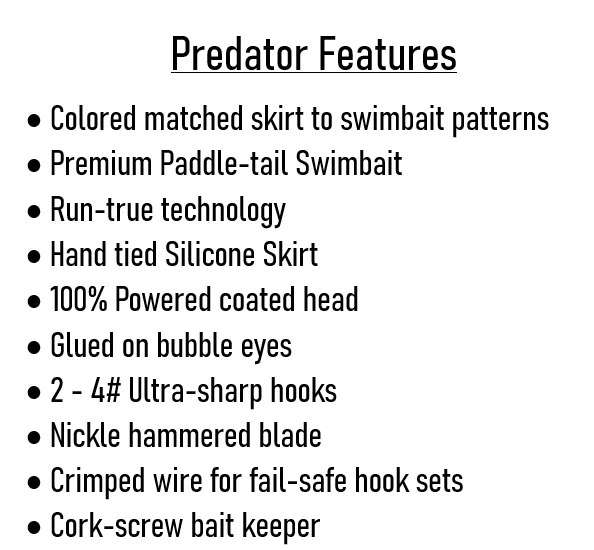 Sims Tackle 1/2 oz Spinnerbait/Swimbait Predator Powder azul com lâmina vermelha flor - Imagem 4 de 4