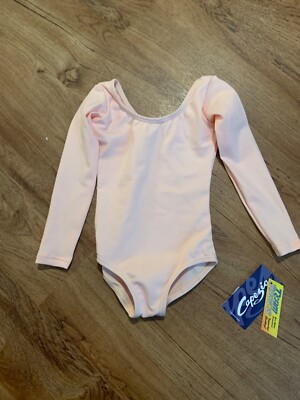 Capezio Long Sleeve Scoop Neck  Leotard TB134C child sizes Ballet Pink
