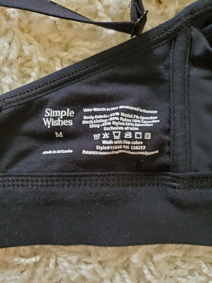 Женский бюстгальтер с замочной скважиной Simple Wishes Super Mom для кормления и накачки черный размер M - Изображение 2 из 4