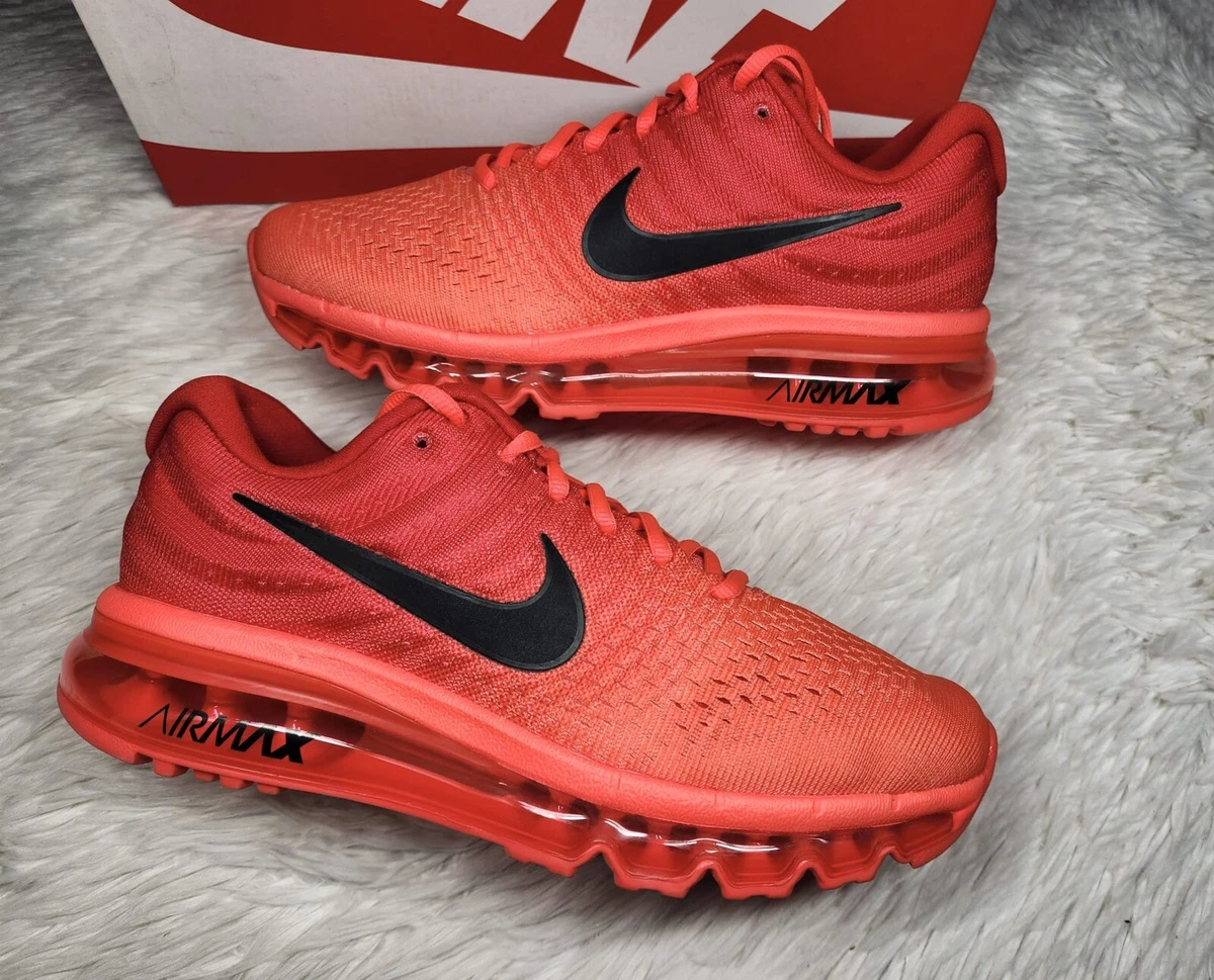 solo Otros lugares sesión Nike Air Max 2017 Bright Crimson Red Orange Neon Infrared Black sz 7 /  Women 8.5 | eBay