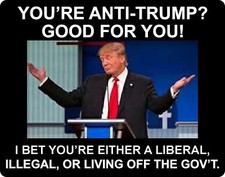 TRUMP 2020 STICKER ANTI DEMOCRAT LIVE OFF GOVT MAGA DEPLORABLE DECAL BUMPER