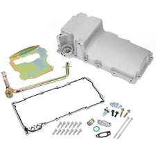 Ls Swap Low Profile Oil Pan Kit For 1955-1987 Gm Sbc Bbc Rear Sump 302-1 6qt