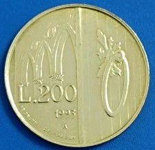 🇸🇲 SAN MARINO 🇸🇲 COIN MONETA PRE EURO 200 LIRE 1993