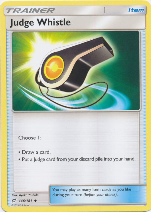 Pokemon Judge Whistle - 146/181 - Uncommon NM-Mint Team Up