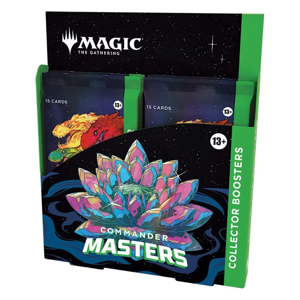 1 x MTG Commander Masters Collector Booster Box New Sealed 4 packs(60 Cards)/Box - Image 2 of 4