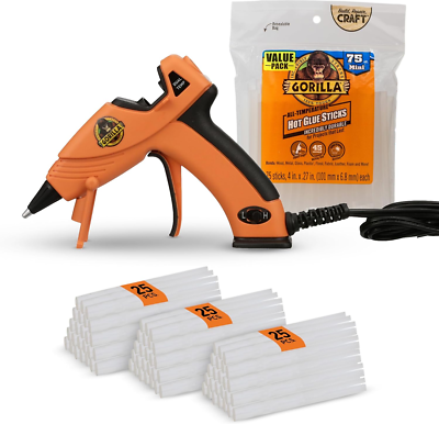 #ad Mini Hot Glue Gun Kit Pack of 1 Mini Hot Glue Gun and 75 Sticks Dual Temp P $32.64