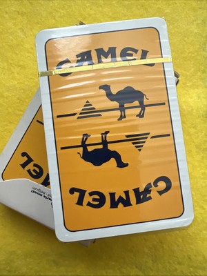 CARTE DA GIOCO CAMEL DAL NEGRO POKER ORIGINAL VINTAGE 80s PLAYING CARDS USED