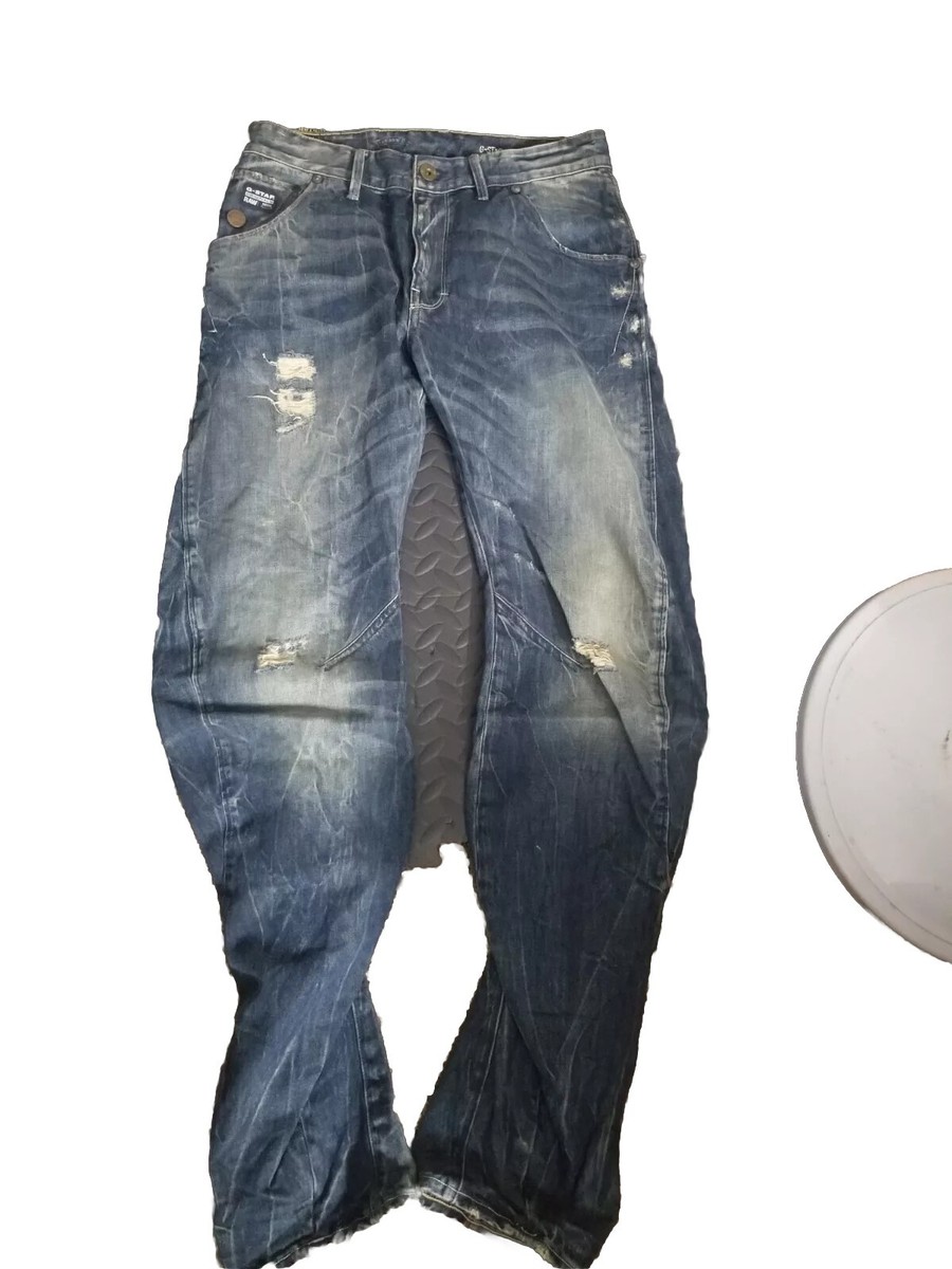 Gstar 3301 Arc 3d Loose Tapered. 30x32 Distressed jeans. Mens