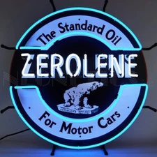 Neonetics 5GSZRO Zerolene Gasoline Licensed Neon Light 24 Inches Neon Sign