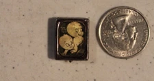 Casper The Friendly Ghost Varivue Flicker Pin Button Ring 1960s Vintage Scarce