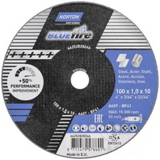 Norton Cut-Off Wheel Nor-Blue Fire 100X1.0X10