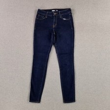 Old Navy Size 0 Rockstar Super Skinny Mid Rise Women's Jeans Soft Stretch Dark