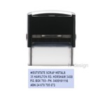 Personalised Self Inking Rubber Stamp Custom Business Name Address LARGE