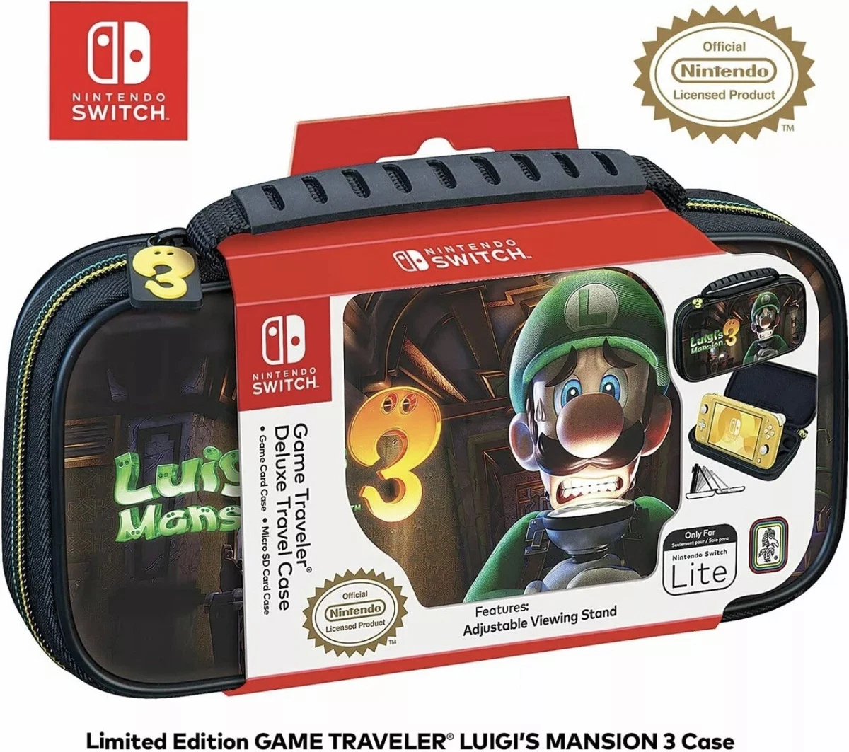 Pochette / Étui de transport Deluxe Luigi's Mansion 3 pour