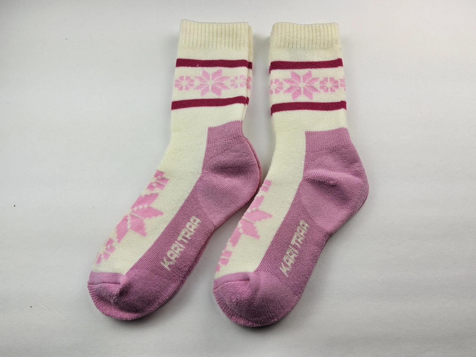 Kari Traa Nordic Rusa Pattern Wool Blend Lot Of 2 Pairs Socks Size 36-38