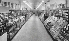 1940'S. ECKERD'S DRUG STORE. INTERIOR, COLUMBIA, SOUTH CAROLINA. POSTCARD.