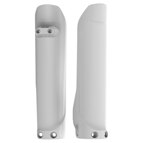 Polisport Front Fork Guards Plastic White FC TC 2016-2022 FE FX TE TX 2017-2022 - Picture 1 of 1