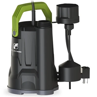 FLUENTPOWER 3/4HP 30000GPH Submersible Sump Pump with Vertical Float Switch
