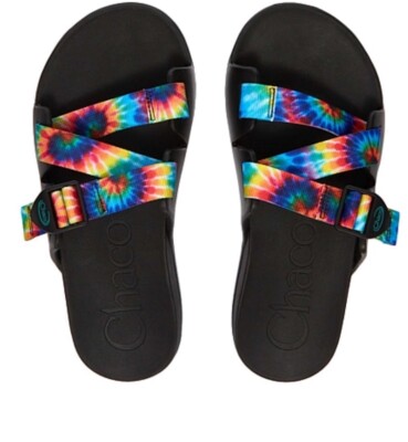 Chaco Chillos Slide Sandals Mens Multicolor Tie Dye Adjustable Strap Size 10 Chaco | Shoes | Chaco Chillos Mens Flip Flops Tie Dye  main image 3