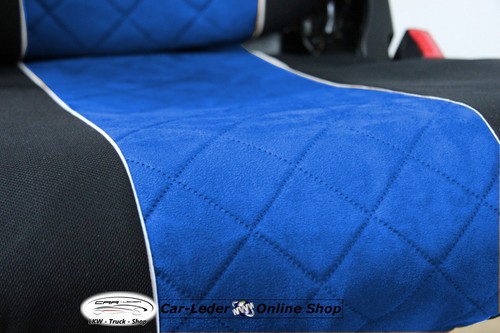 COPRISEDILI NERO BLU VELOURS PER CAMION Mercedes Actros MP5 - Foto 3 di 4