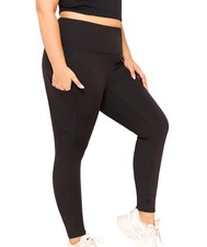 Plus Size Leggings for Women with Pockets-High Waisted 7/8 Leggings Tummy Con...
