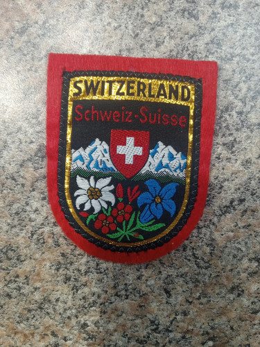 Switzerland Schweiz Suisse Swiss Flowers Flag Alps Embroidered Patch Badge - Picture 1 of 4